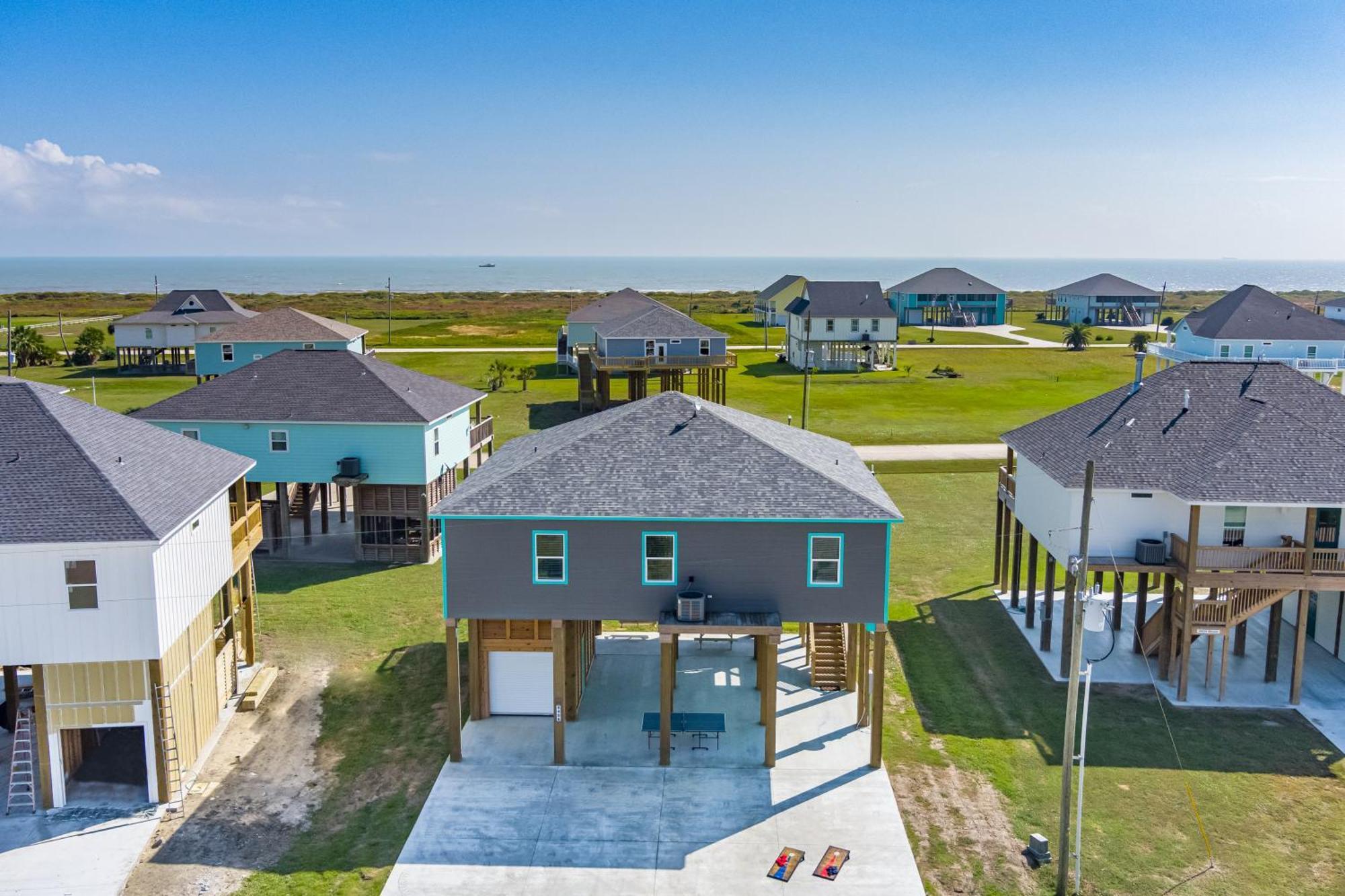Stylish 4Br Crystal Beach Retreat Walk To Beach Bolivar Peninsula Esterno foto