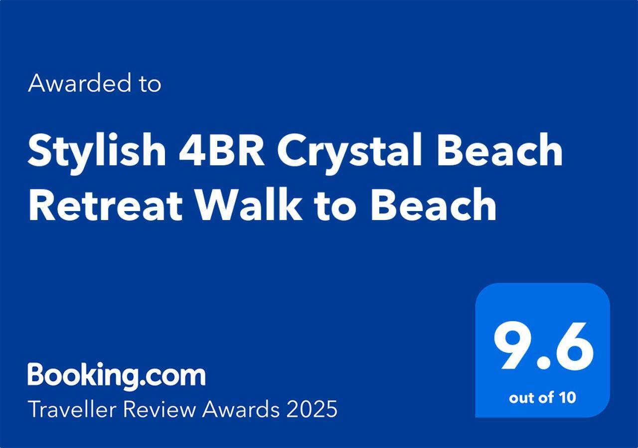 Stylish 4Br Crystal Beach Retreat Walk To Beach Bolivar Peninsula Esterno foto